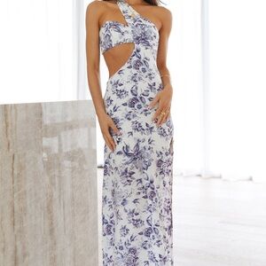 Hello Molly LOVING EMMA MAXI DRESS FLORAL maxi blue and White